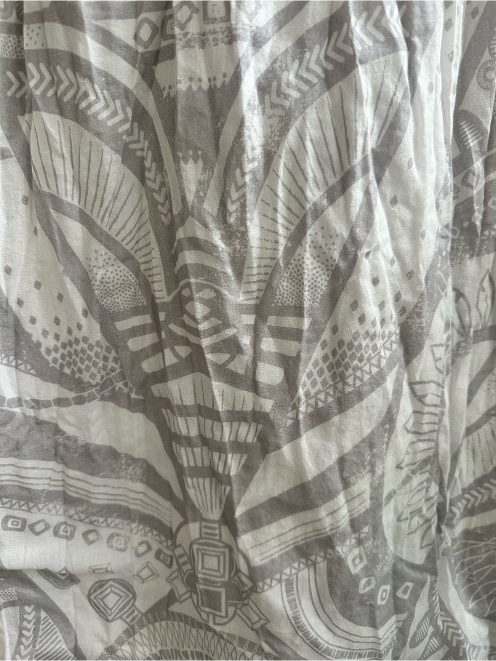 Billabong Light Gray Printed Strappy Slip Summer Dress Beach Cover up - Picture 4 of 7
